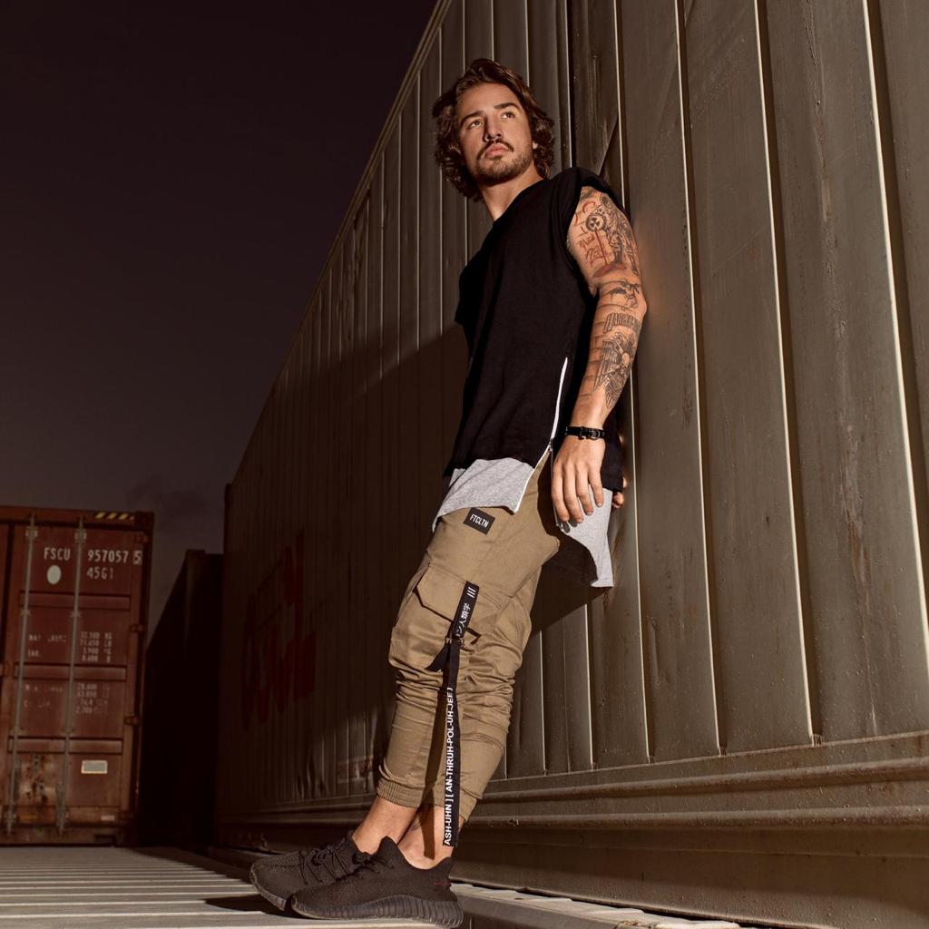 calça cargo masculina caqui