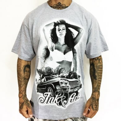Camiseta Ink & Art Cali Girl Cinza